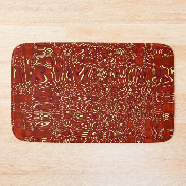 Item preview, Formless golden swirls red abstract artwork by Code03.  designed and sold by Code03.