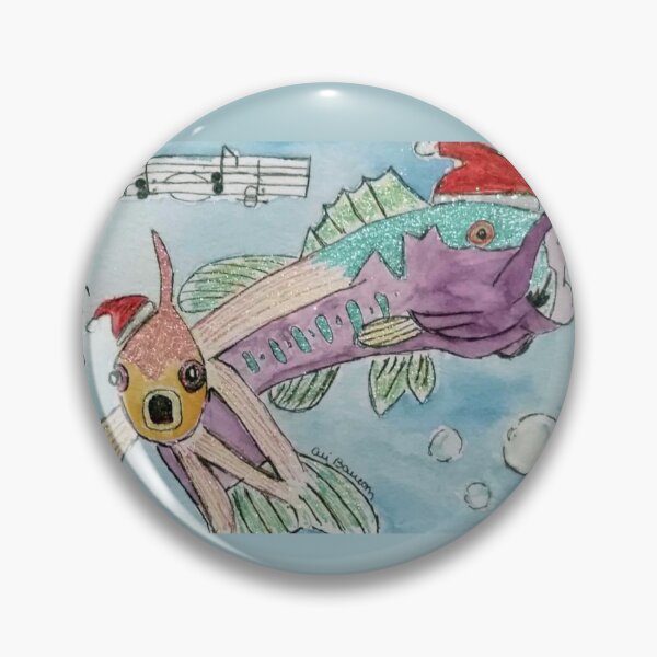 Item preview, Fishy Christmas Holiday Design designed and sold by AliCatOriginals.
