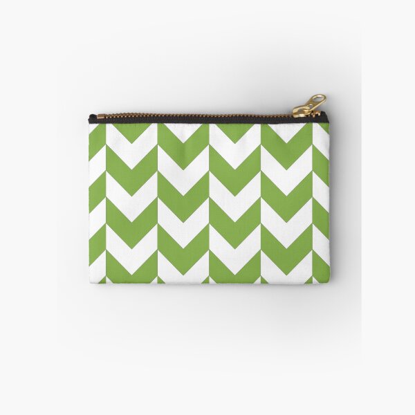 Item preview, WHITE  AND GREENERY CHEVRON ZIG ZAG  STRIPED ARROWS - BY OZCUSHIONSTOO designed and sold by ozcushionstoo.