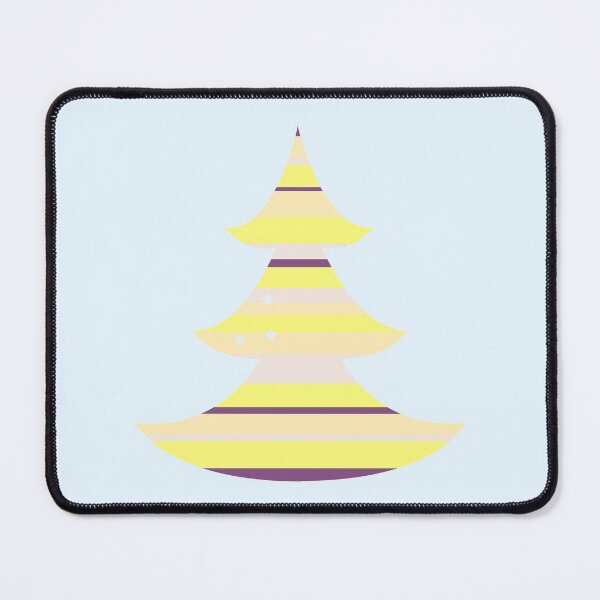 Item preview, Minimal pastel design christmas tree with tiny stars yellow purple designed and sold by greatnorris.