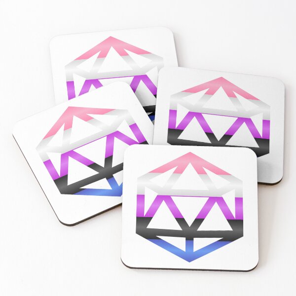 Item preview, Genderfluid Pride Flag D20 designed and sold by NovotnyDesigns.