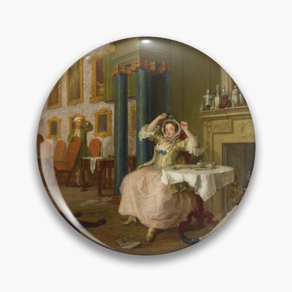 Item preview, Marriage A-la-Mode: 2, The Tête à Tête by William Hogarth (c1743) designed and sold by allhistory.