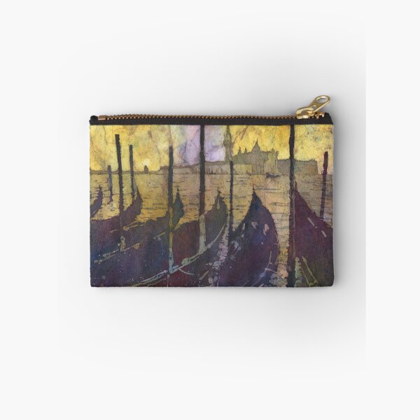 Item preview, Venice, Italy gondola boats on Piazza San Marco at sunset in the medieval city of Venice- Italy designed and sold by rfoxphoto.