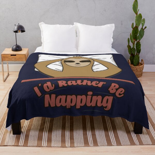Item preview, I'd Rather Be Napping — Funny Sloth designed and sold by ttttee.