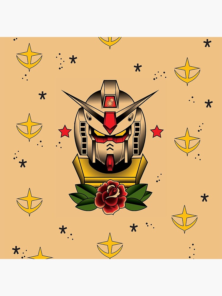 "RX-78-2 Tattoo" Throw Pillow by wjapple | Redbubble