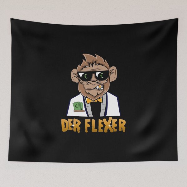 Item preview, Monkey with gold tooth & money, Flexen, Flexer designed and sold by Printed-Memes.