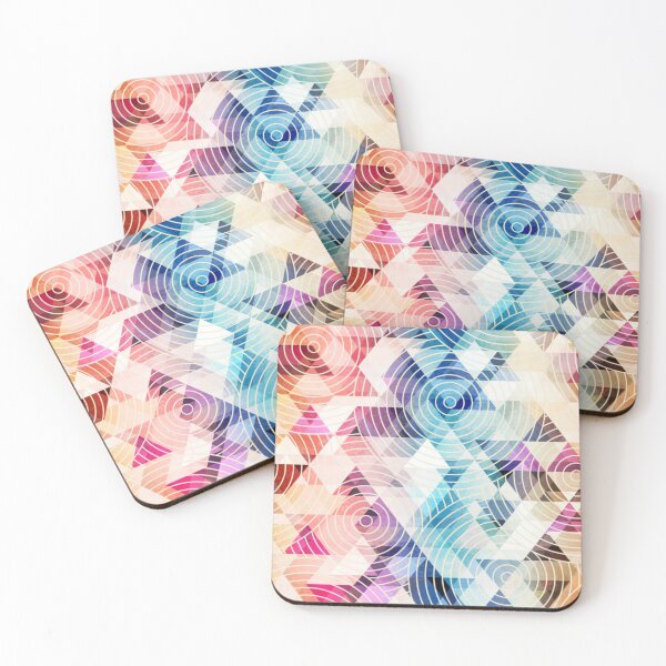 Item preview, Retro color triangle pattern designed and sold by WearWolfDesigns.