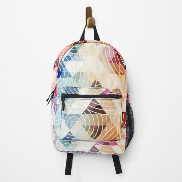Item preview, Retro color triangle pattern designed and sold by WearWolfDesigns.