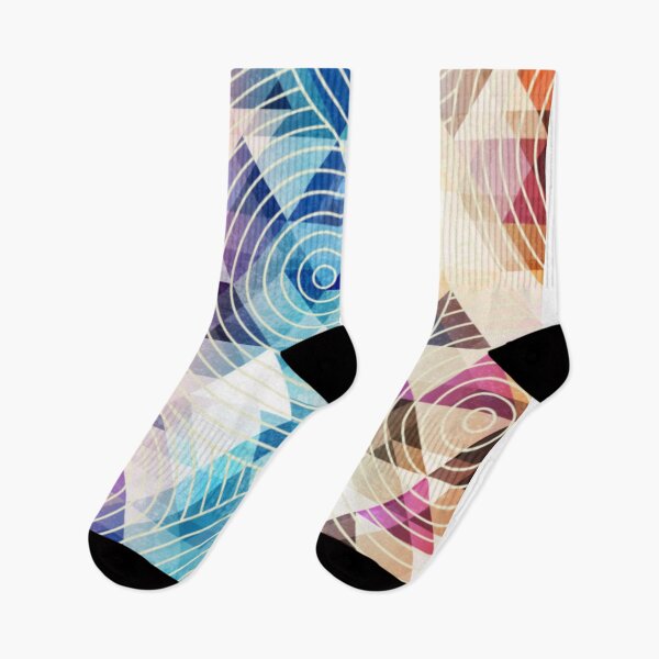 Item preview, Retro color triangle pattern designed and sold by WearWolfDesigns.