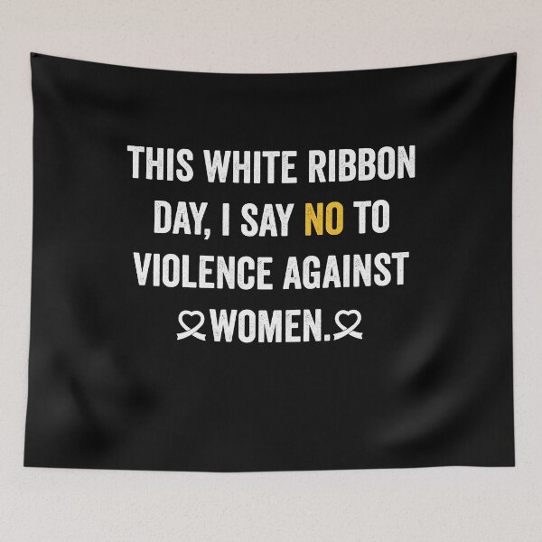Item preview, I say no to violence against women - white ribbon day  designed and sold by QUEEN-WIVER.