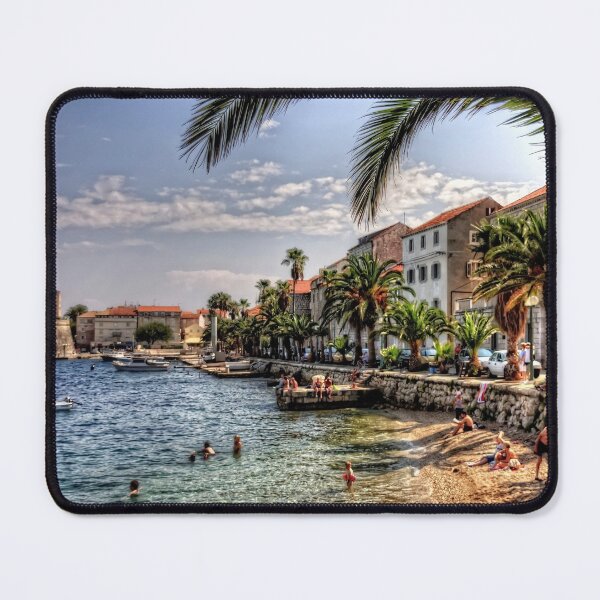 Artikelvorschau, Schwimmen in der Bucht von Korčula entworfen und verkauft von tomg.