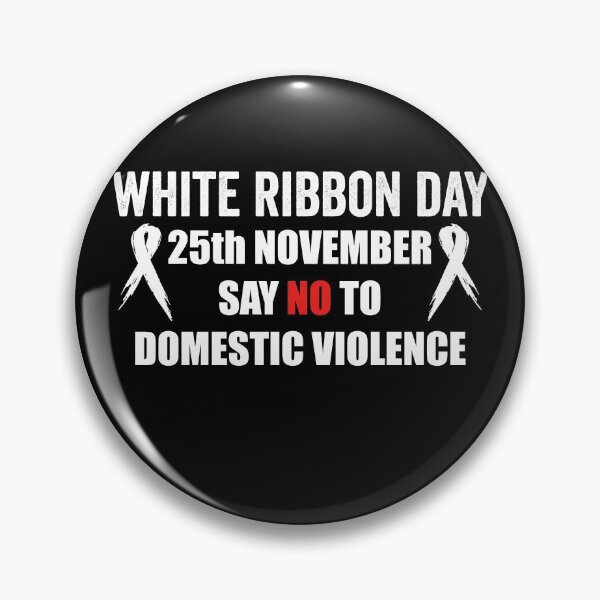 Item preview, say no to domestic violence  - white ribbon day  designed and sold by QUEEN-WIVER.