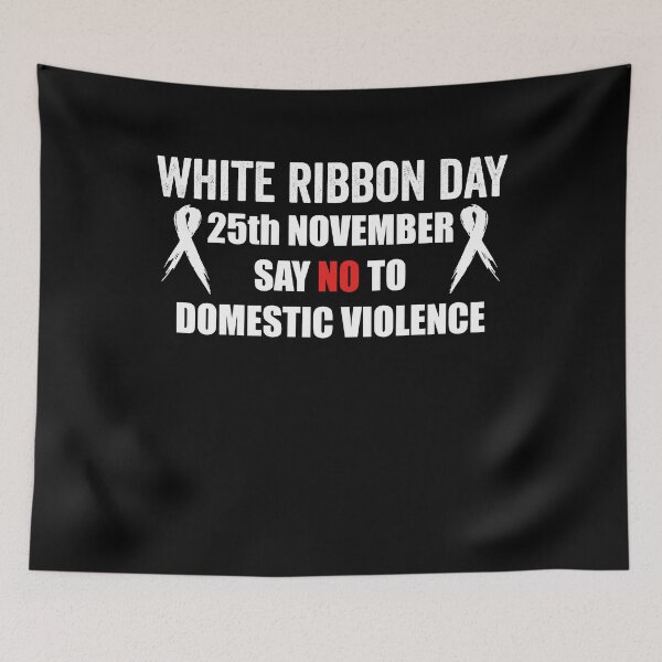 Item preview, say no to domestic violence  - white ribbon day  designed and sold by QUEEN-WIVER.