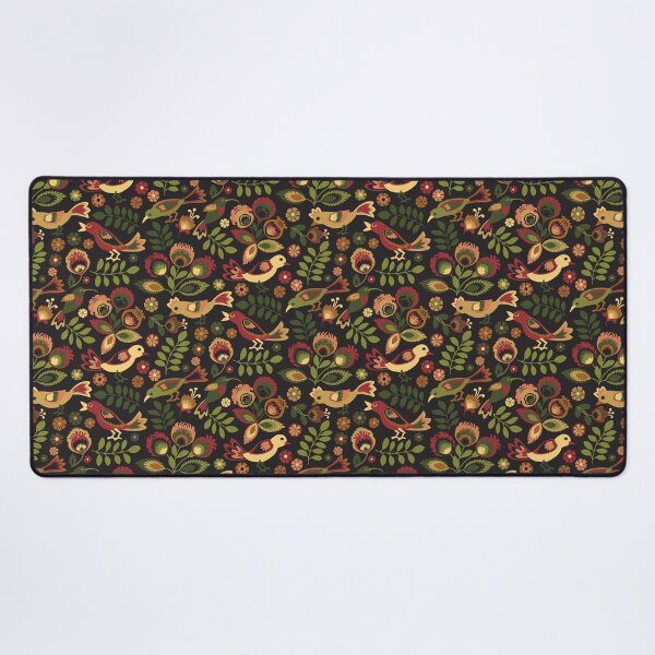 Yellow Birds Desk Mat