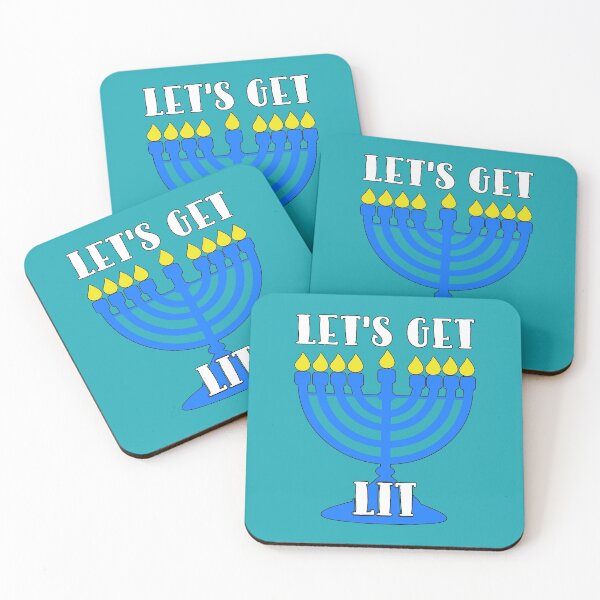Item preview, Lets Get Lit Menorah Torah Happy Hanukkah Jewish Jew c designed and sold by Draculaura2009.