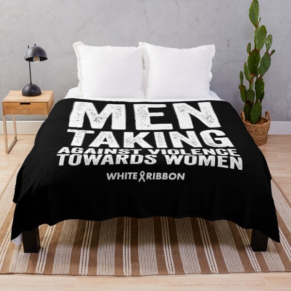 Item preview, men taking against violence towards women - white ribbon day  designed and sold by QUEEN-WIVER.