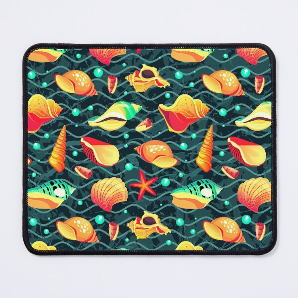 Item preview, seashells,ocean waves pattern designed and sold by cutecrazytshirt.
