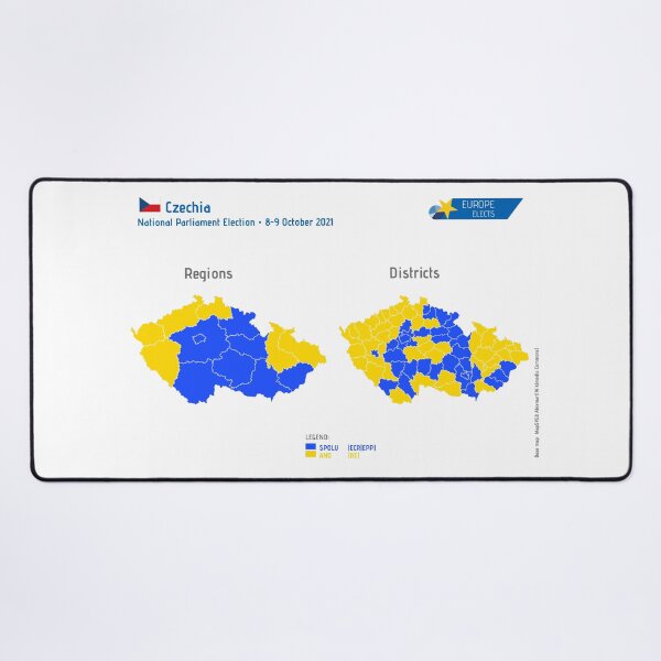 Czechia (2021 national parliament election) Desk Mat