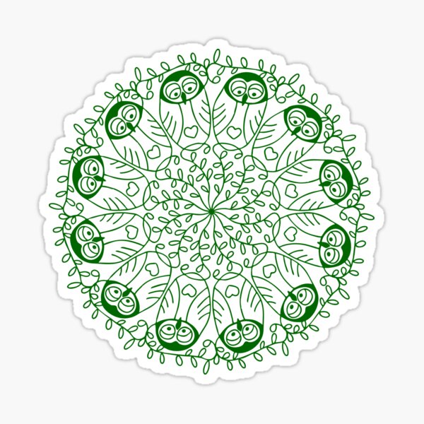 Owl Parliament - Green Sticker
