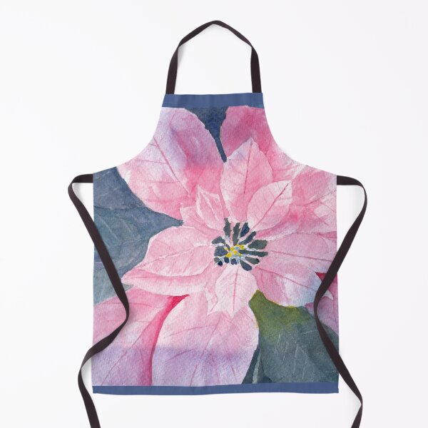 Item preview, Poinsettia Watercolor Negative Painting designed and sold by The Elderberry Blossom.
