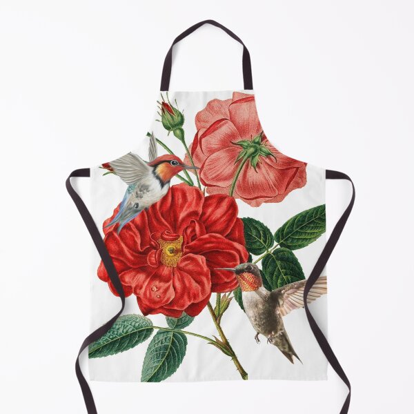 Item preview, Humming Birds flying over roses designed and sold by Black6ird.