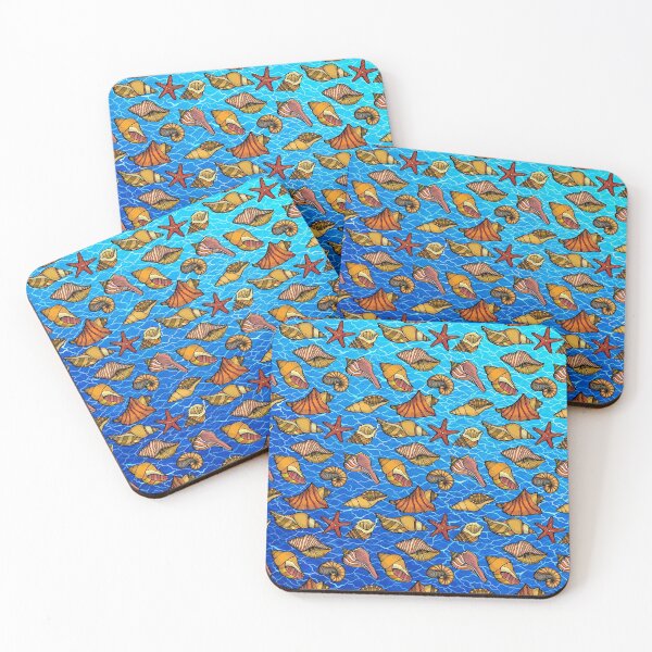 Item preview, seashells trendy pattern designed and sold by cutecrazytshirt.