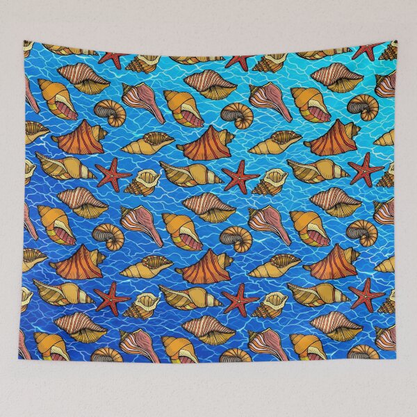 Item preview, seashells trendy pattern designed and sold by cutecrazytshirt.
