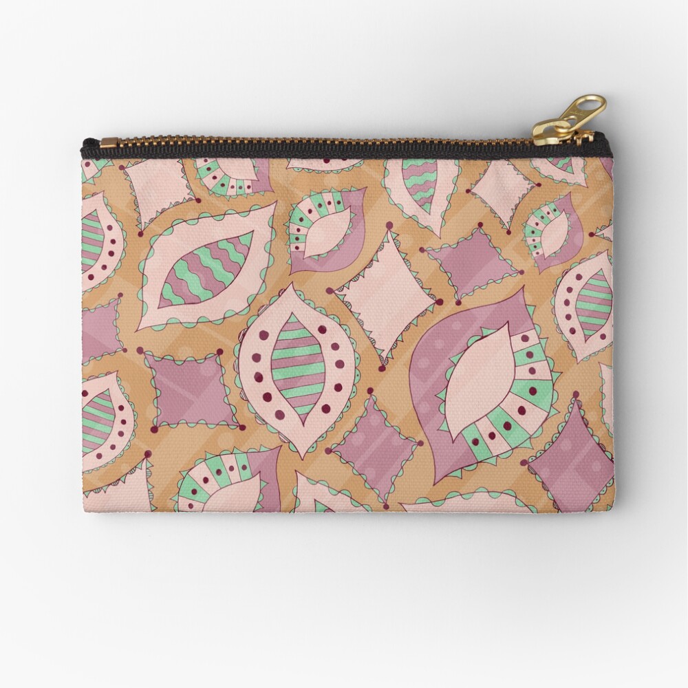 Pastel Celebration Doodles Zipper Pouch