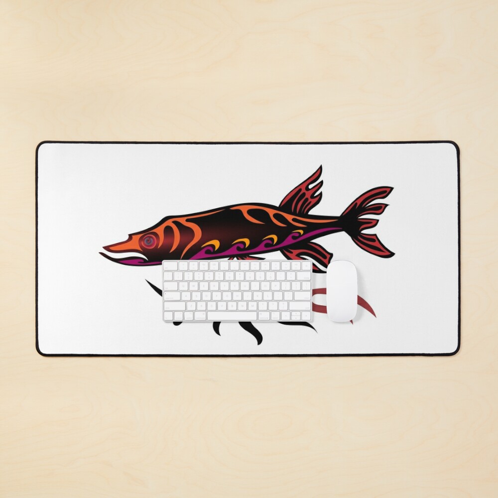 Sunset Fish Ojibwe Indigenous WAWEZHI CANADA Art Print for Sale