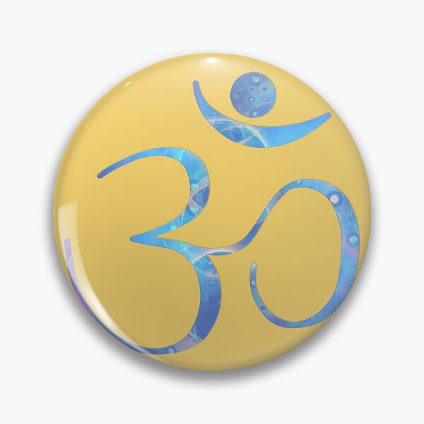 Item preview, OM Logo - Fractal Pattern on Yellow designed and sold by Fractal Journeys, etc. .