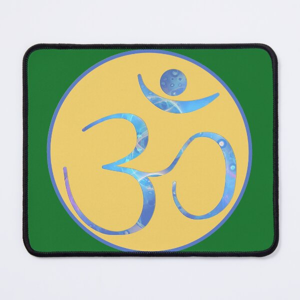 Item preview, OM Logo - Fractal Pattern on Yellow designed and sold by Fractal Journeys, etc. .