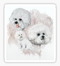 Bichon Frise Medley Sticker