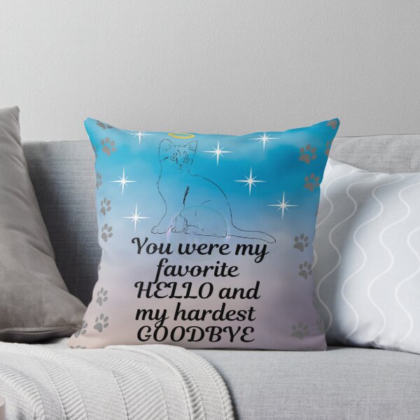 Item preview, Favorite Hello Hardest Goodbye - Cat Angel Night Sky designed and sold by Kamira Gayle.