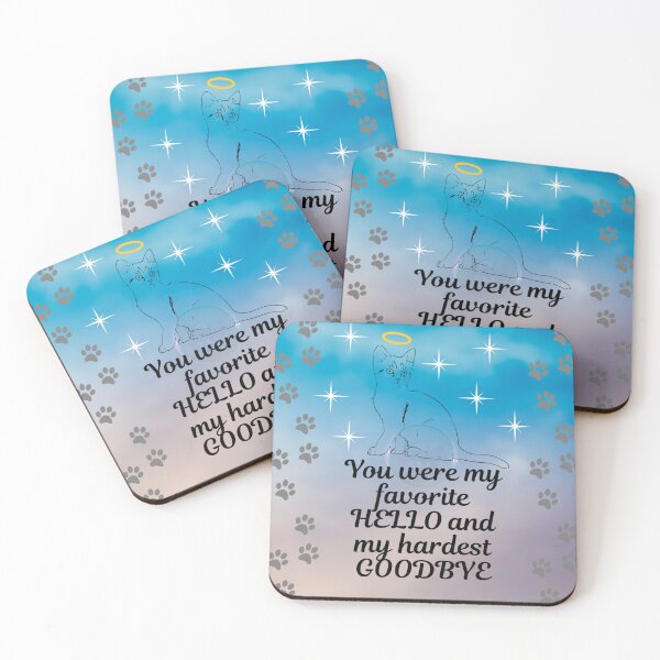 Item preview, Favorite Hello Hardest Goodbye - Cat Angel Night Sky designed and sold by Kamira Gayle.