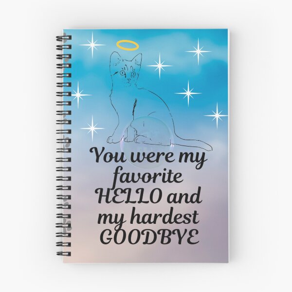 Item preview, Favorite Hello Hardest Goodbye - Cat Angel Night Sky designed and sold by Kamira Gayle.