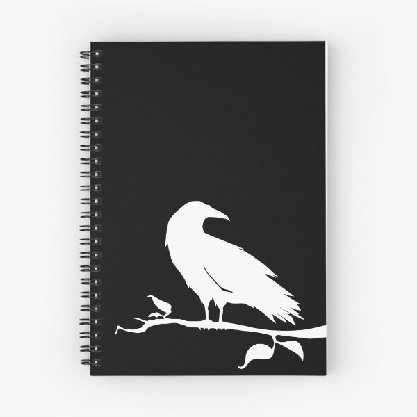 Item preview, black bird (white) designed and sold by Chlorobenzene.