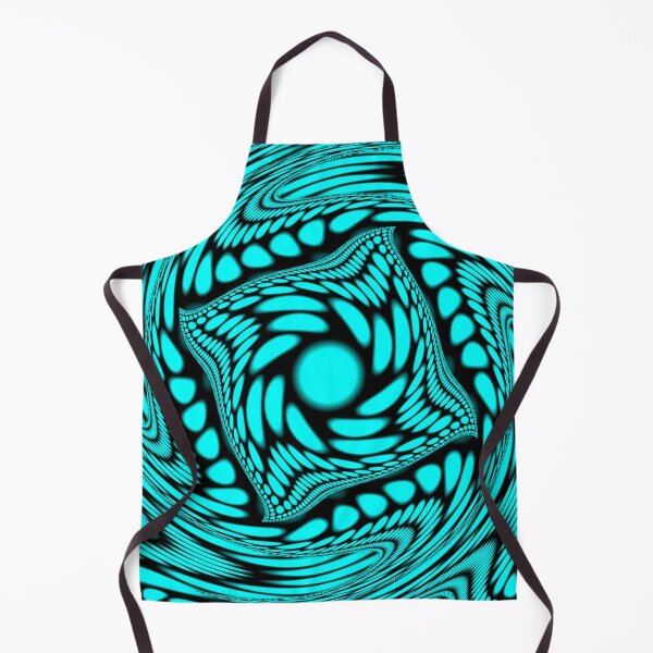 Item preview, Abstract Teal & Black Swirling Fractal Box designed and sold by SXW Designs.