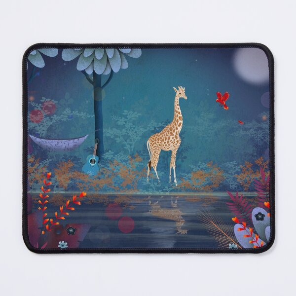 The Red Feather Mouse Pad