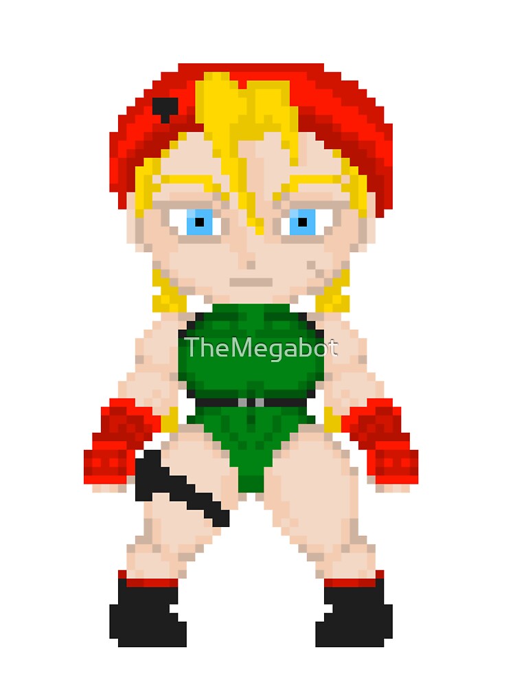 Cammy street fighter pixel sprite Greeting Card for Sale by