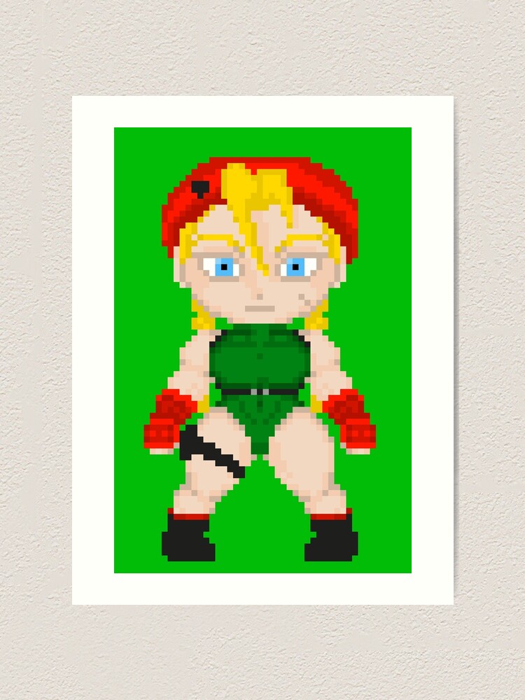 Cammy street fighter pixel sprite Greeting Card for Sale by