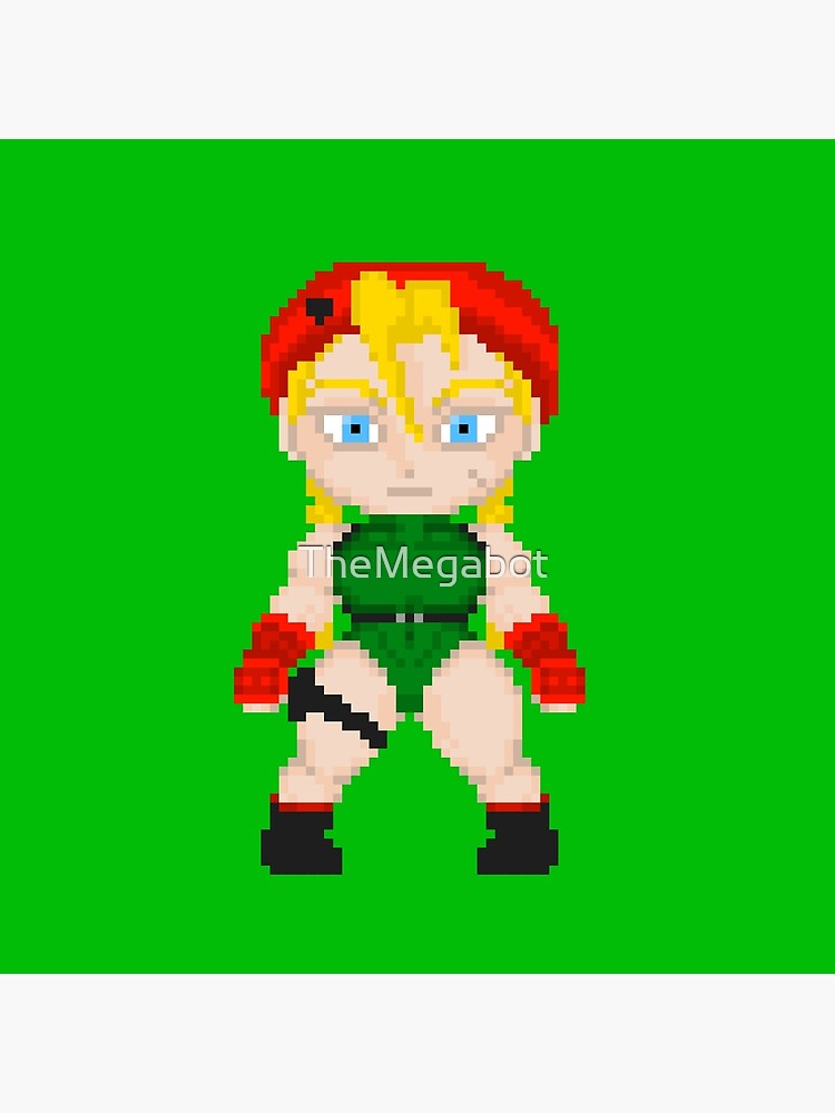 Cammy street fighter pixel sprite Greeting Card for Sale by