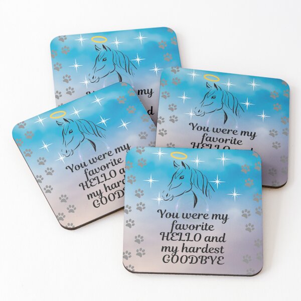 Item preview, Favorite Hello Hardest Goodbye - Horse Angel Night Sky designed and sold by Kamira Gayle.