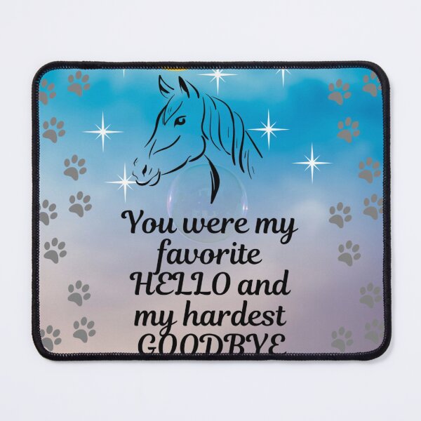 Item preview, Favorite Hello Hardest Goodbye - Horse Angel Night Sky designed and sold by Kamira Gayle.