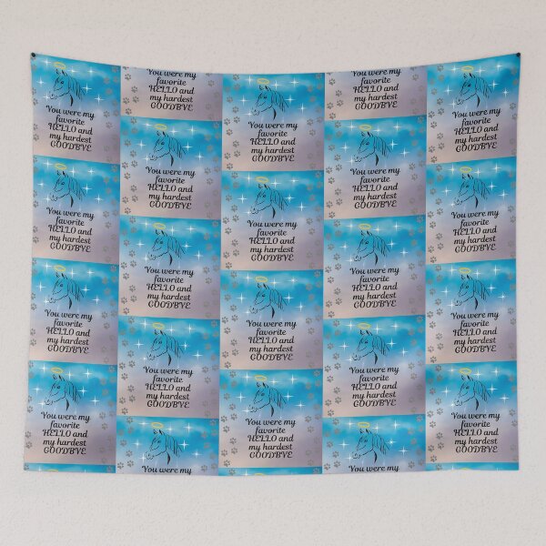 Item preview, Favorite Hello Hardest Goodbye - Horse Angel Night Sky designed and sold by Kamira Gayle.
