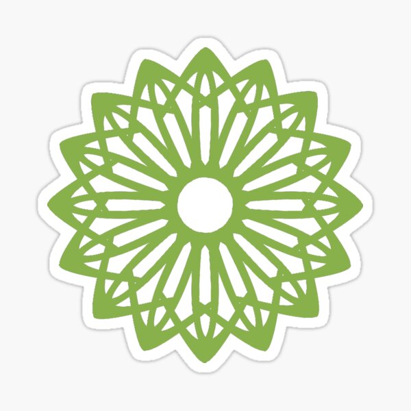 Item preview, PANTONE COLOUR OF THE YEAR 2017|GREENERY|SIMPLE MANDALA designed and sold by ozcushionstoo.