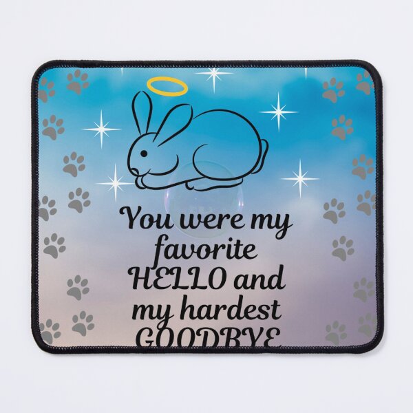 Item preview, Favorite Hello Hardest Goodbye - Rabbit Angel Night Sky designed and sold by Kamira Gayle.