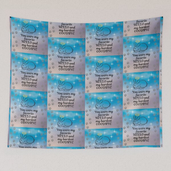 Item preview, Favorite Hello Hardest Goodbye - Rabbit Angel Night Sky designed and sold by Kamira Gayle.