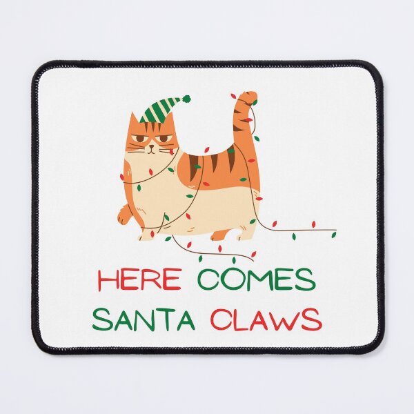 Item preview, Here Comes Santa Claws Pun designed and sold by Pun Intended.