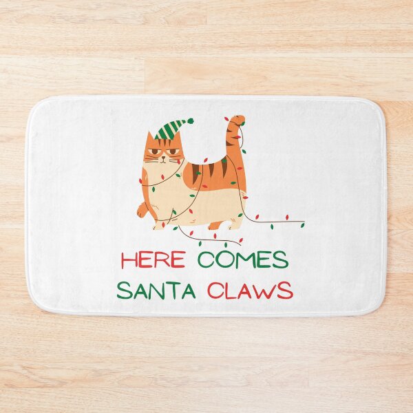 Item preview, Here Comes Santa Claws Pun designed and sold by Pun Intended.