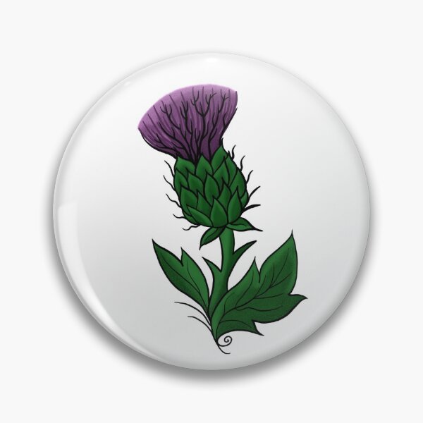 Item preview, Thistle tattoo designed and sold by littlethistle.
